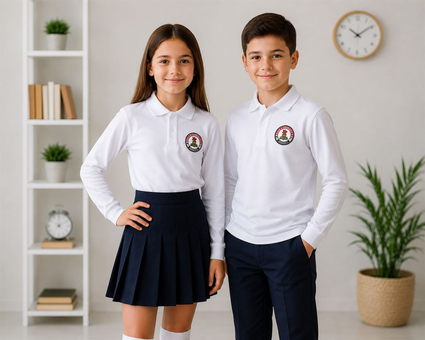 Polo mânecă lungă EduWear